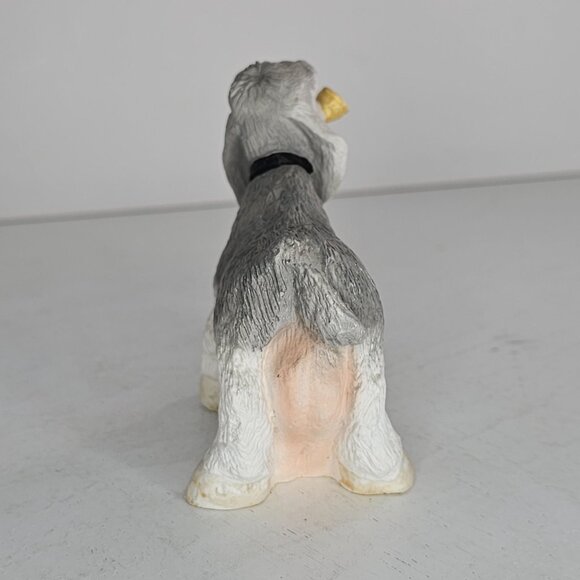 Stone Critters Goat Figurine Eating Can Bell 1984 Vintage Farm Animal Gray White - Picture 4 of 8